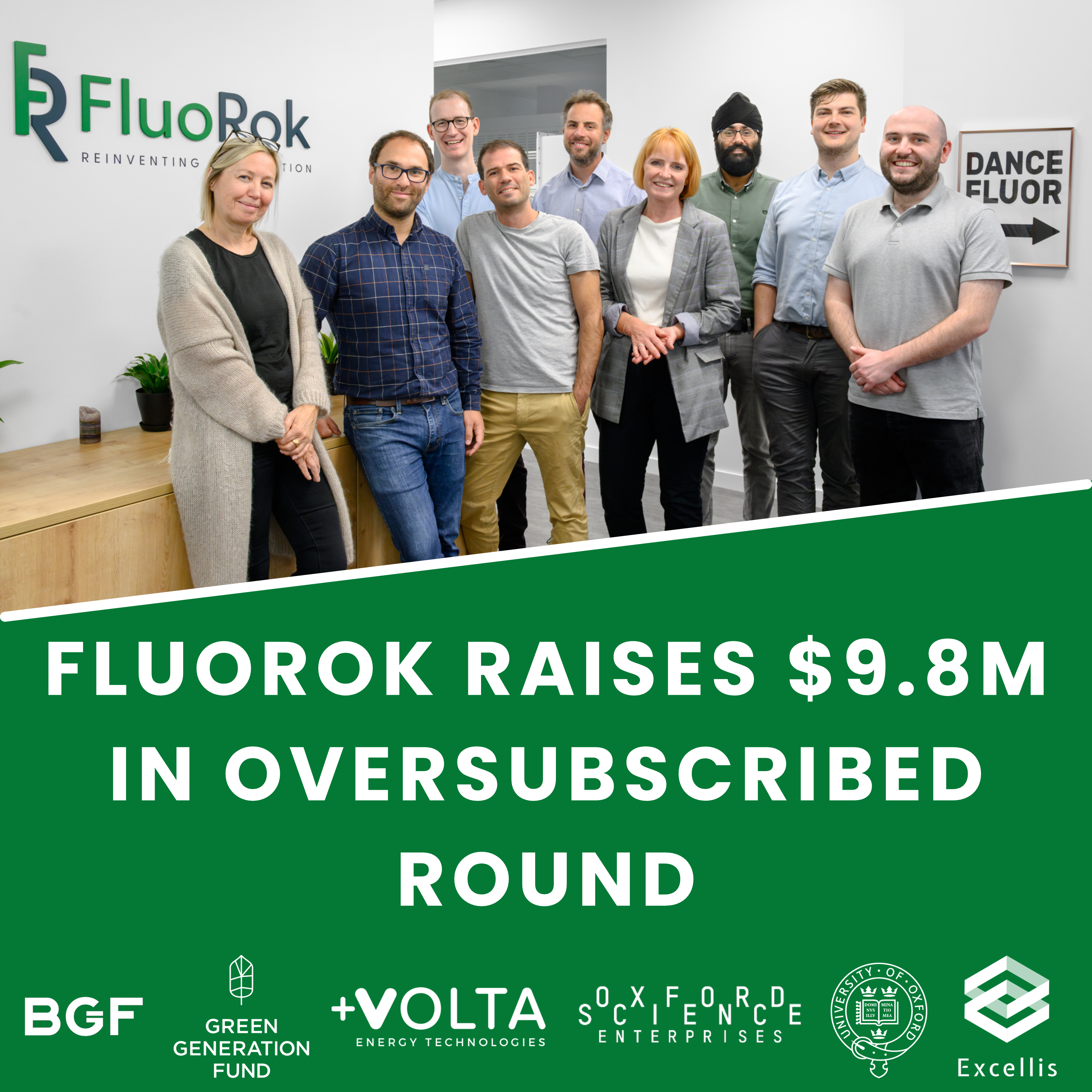 FluoRok raises £7.7m ($9.8m) to transform the safety and sustainability of fluorochemical production